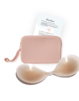 Match Maker - Seamless Sticky Bra + Carrying Case in Light Pink