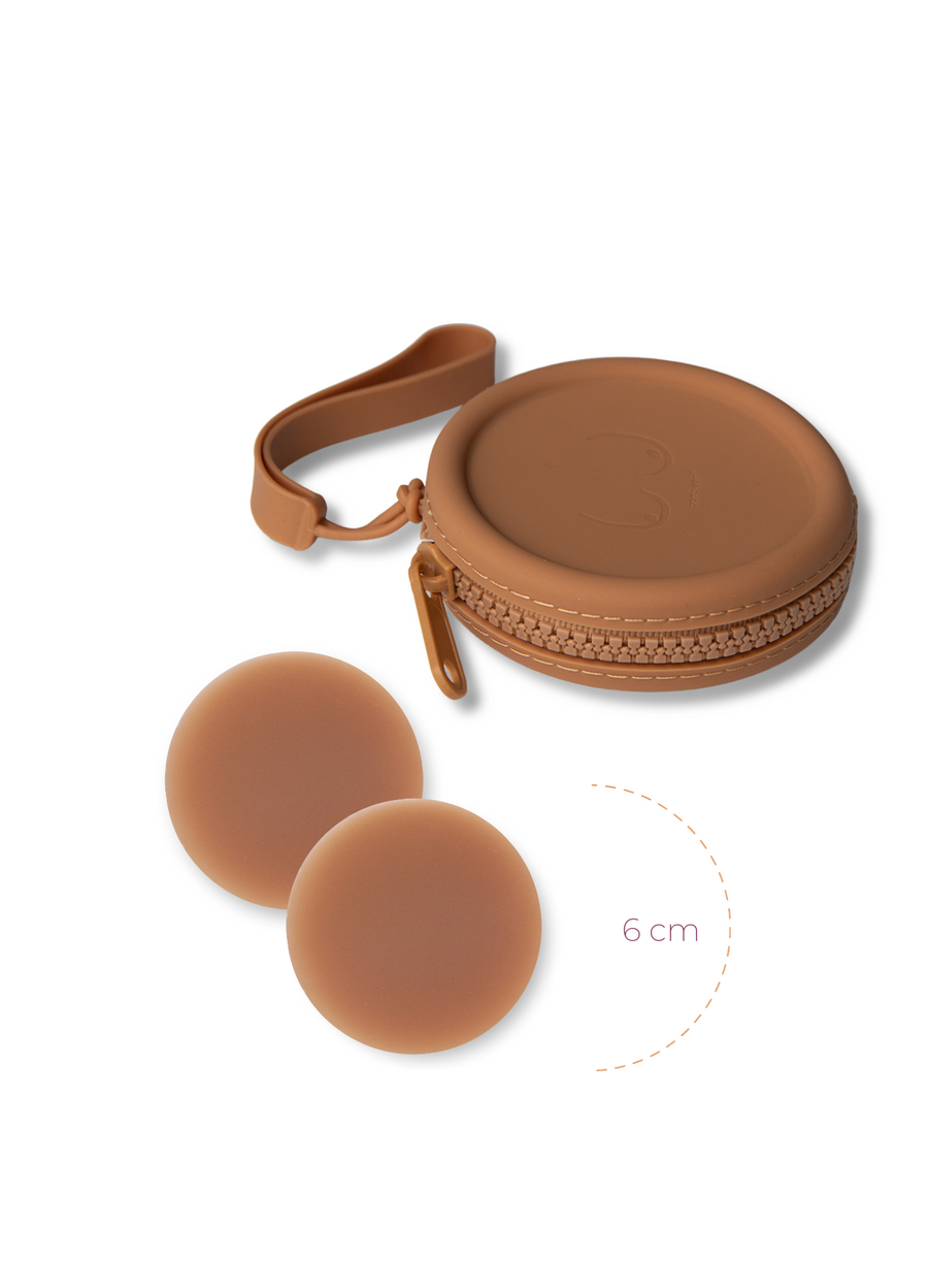 Deluxe Duo - Silicone Travel Case + x1 Pair of Nipple Covers by Boob-eez®