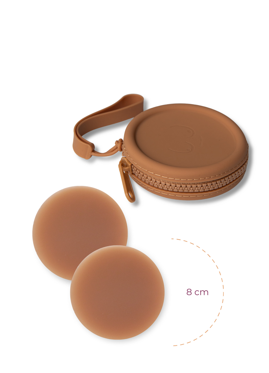 Deluxe Duo - Silicone Travel Case + x1 Pair of Nipple Covers by Boob-eez®