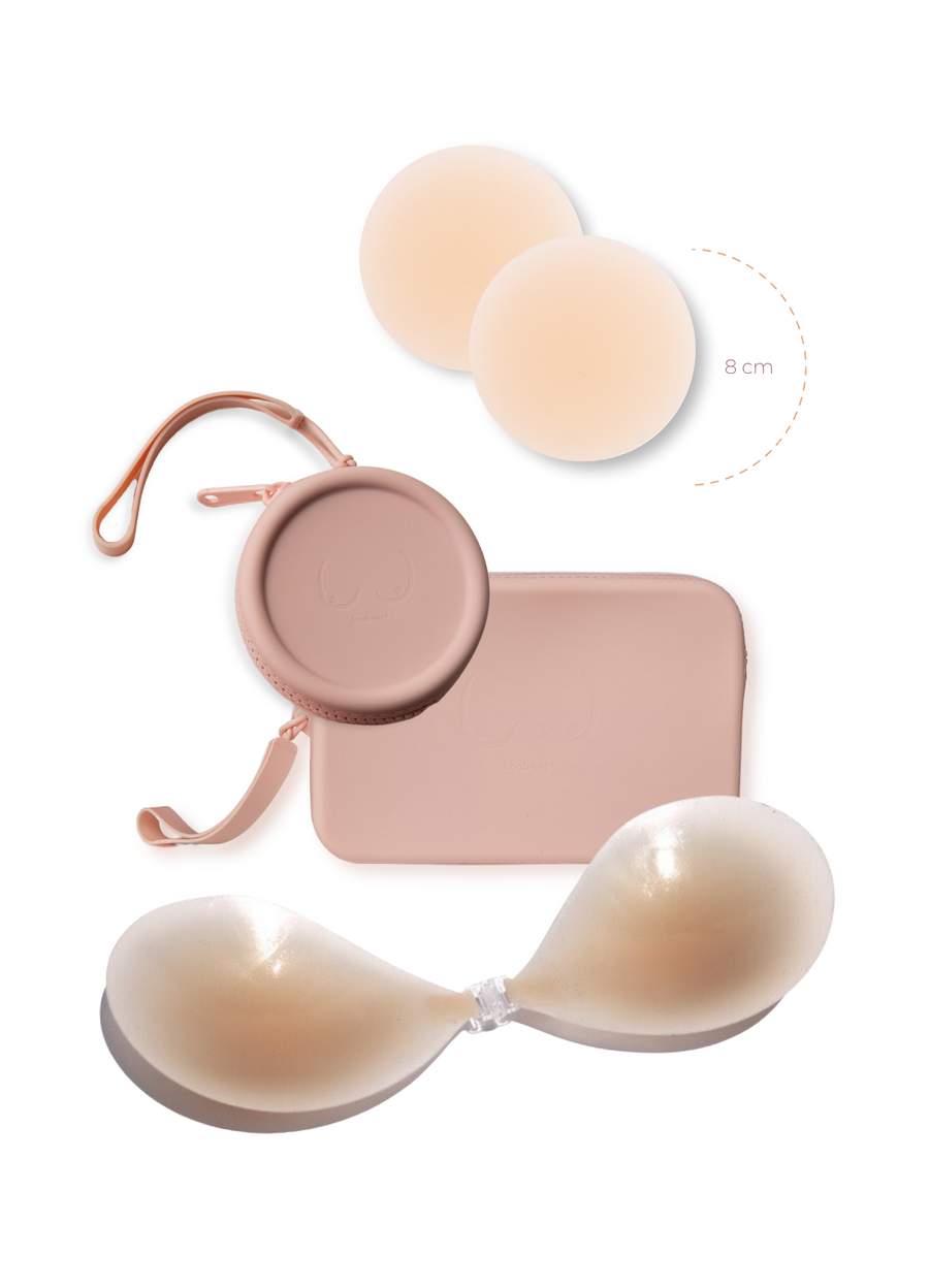 Core Capsule - DUSTY PINK - x2 travel cases + x1 stick-on bra + x1 pair of 