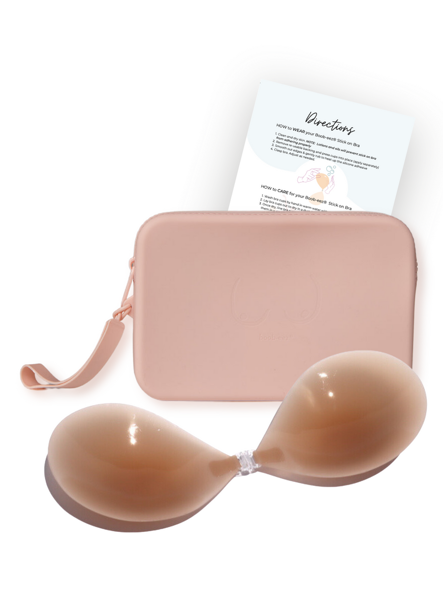 Match Maker - Silicone Travel Case + x1  Silicone Stick-On Bra by Boob-eez®