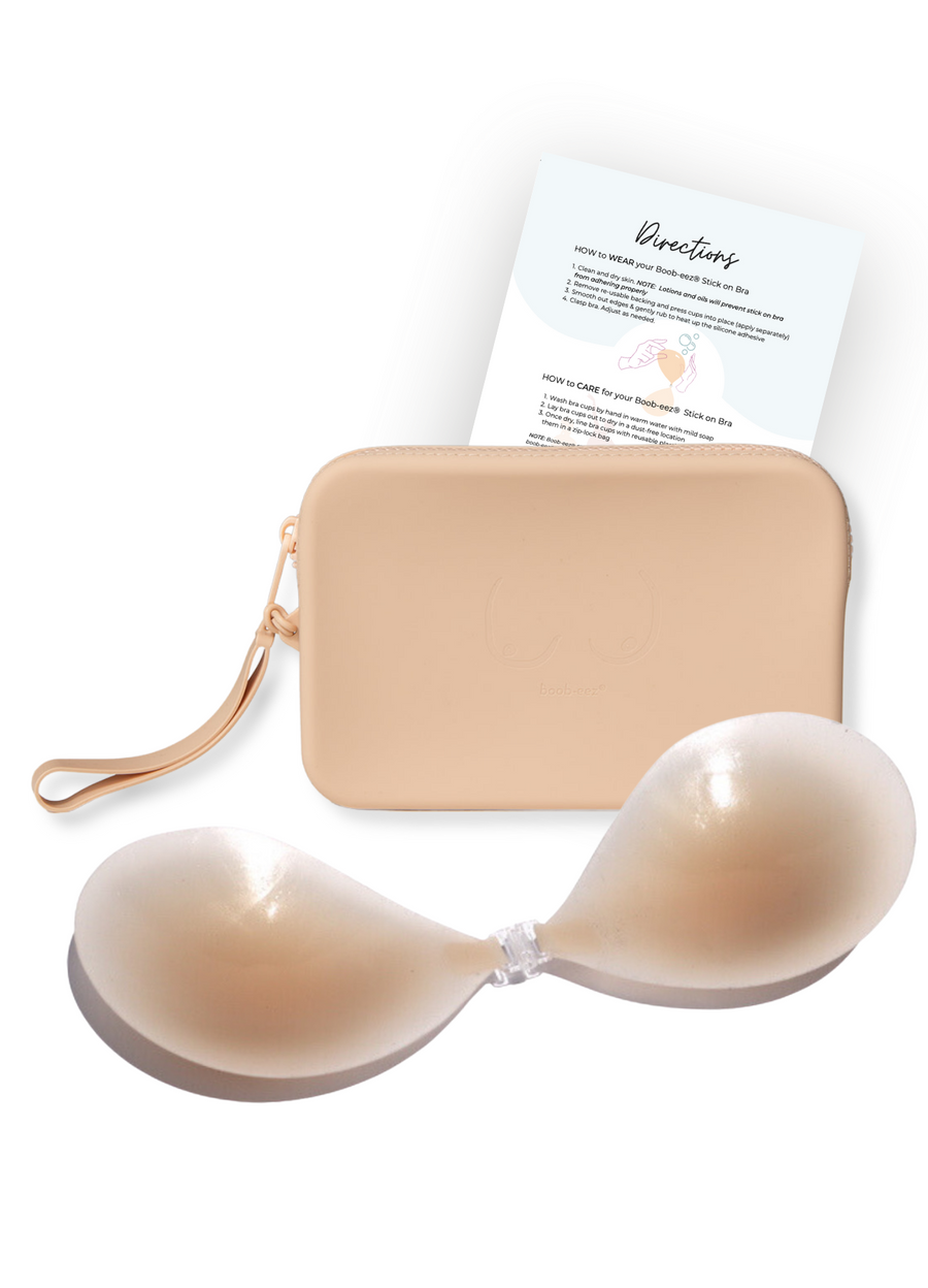 Match Maker - Silicone Travel Case + x1  Silicone Stick-On Bra by Boob-eez®