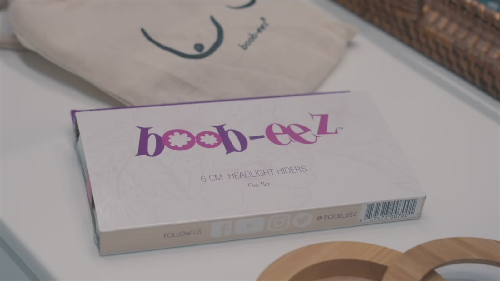 Boob-eez brand video showing reusable silicone nipple covers and stick-on bras