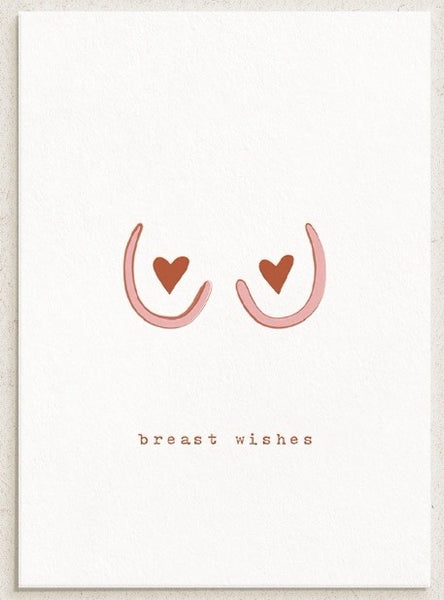Boobs Word Art Greeting Card  Tits, Breasts, Titties, Bazookas
